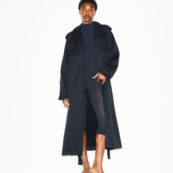SKIMS BOYFRIEND FLEECE OVERSIZED TRENCH COAT - Picture 6 of 7